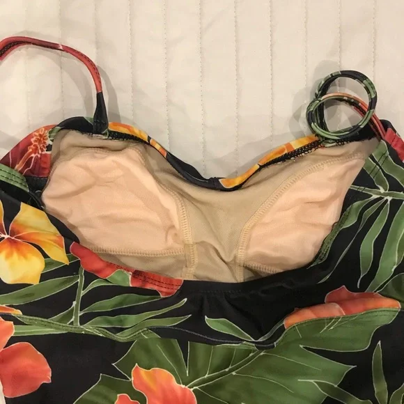 Popina multicolor pin-up one piece swimsuit. Size S. EUC - Picture 11 of 13